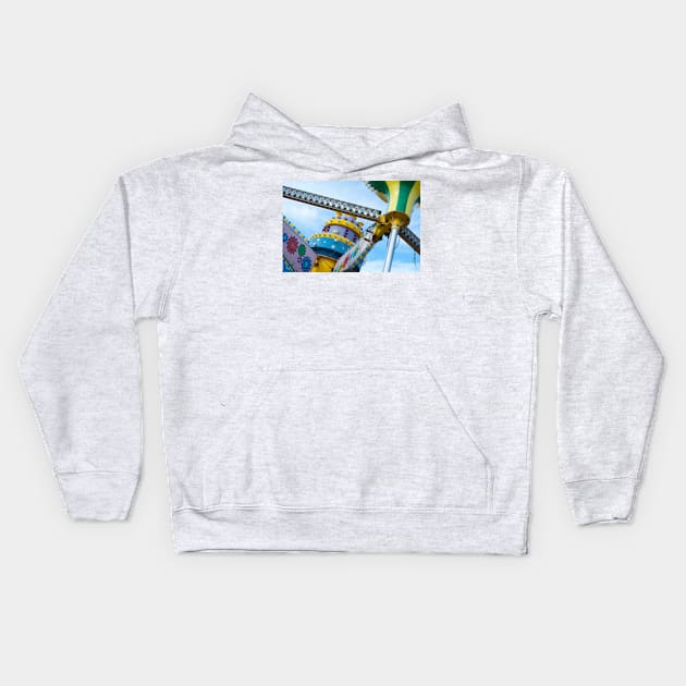 Tilt-A-Whirl Kids Hoodie by srwdesign